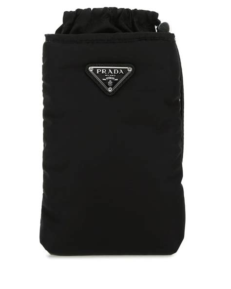 prada re-nylon phone case|Black Re.